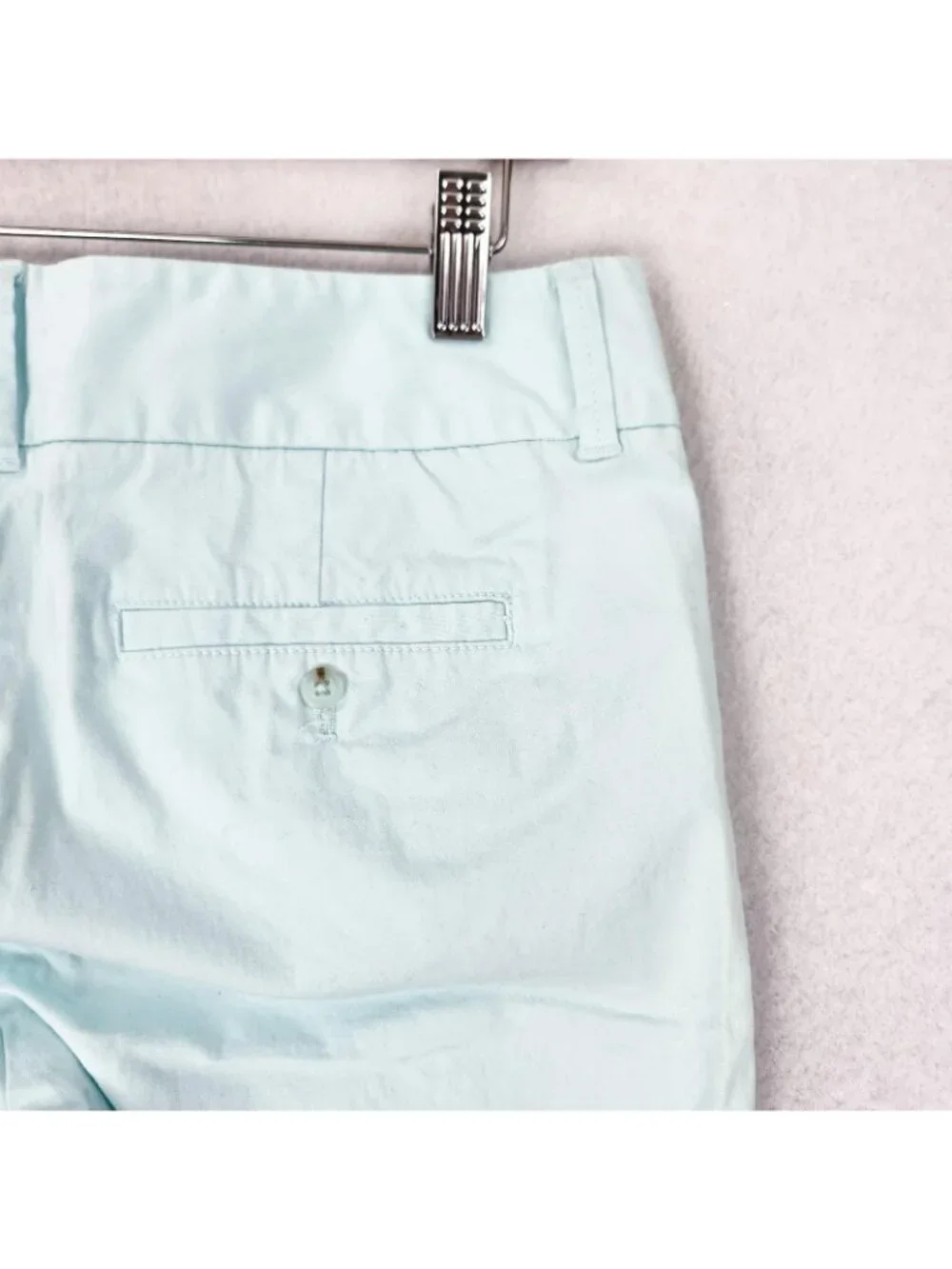J Crew Shorts Womens 4 Light Blue Frankie Bermuda Chino Twill Stretch Casual